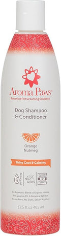 Aroma Paws Orange Nutmeg Dog Shampoo & Conditioner, 13.5-oz
