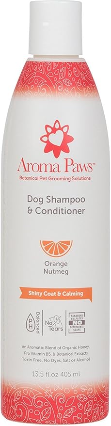 Aroma Paws Orange Nutmeg Dog Shampoo & Conditioner, 13.5-oz