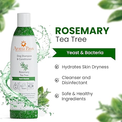 Aroma Paws Rosemary Tea Tree Dog Shampoo & Conditioner, 13.5-oz