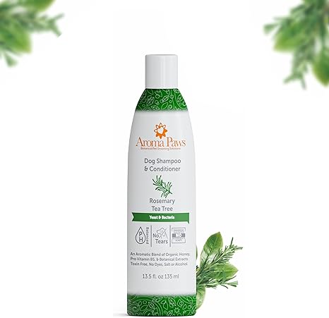 Aroma Paws Rosemary Tea Tree Dog Shampoo & Conditioner, 13.5-oz