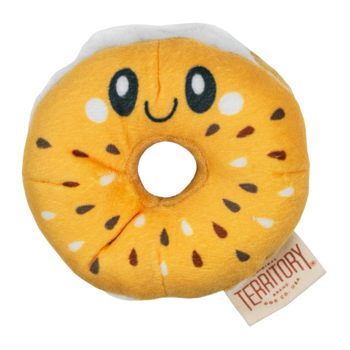 Original Territory Bagel Hide-and-Treat Dog Toy, 4-in