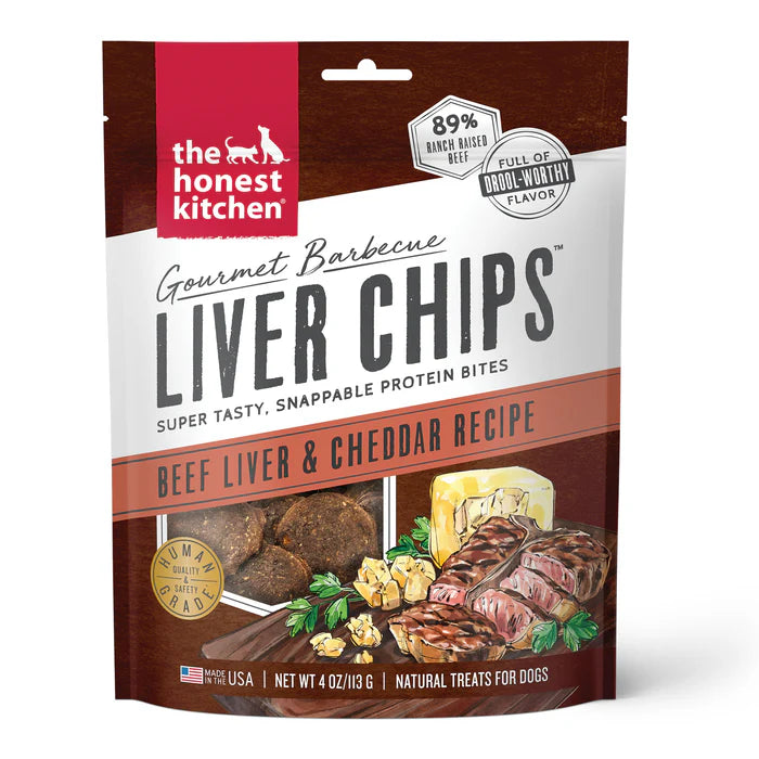 The Honest Kitchen Gourmet Beef Liver & Cheddar Chips 4oz