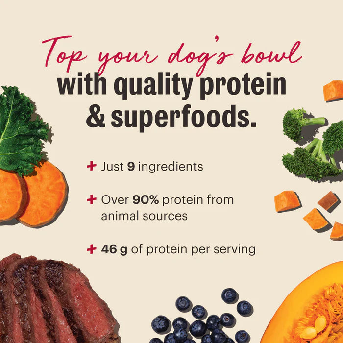 The Honest Kitchen Protein Plus Grain Free Beef Superfoods Topper 12oz