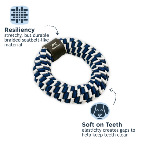 Tall Tails Braided Ring Dog Toy