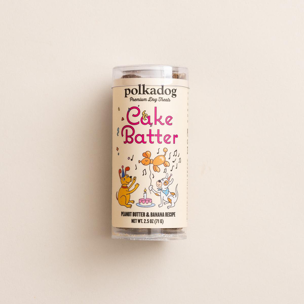 Polkadog Cake Batter Soft & Chewy Bits Mini Tube Dog Treats, 2.5-oz