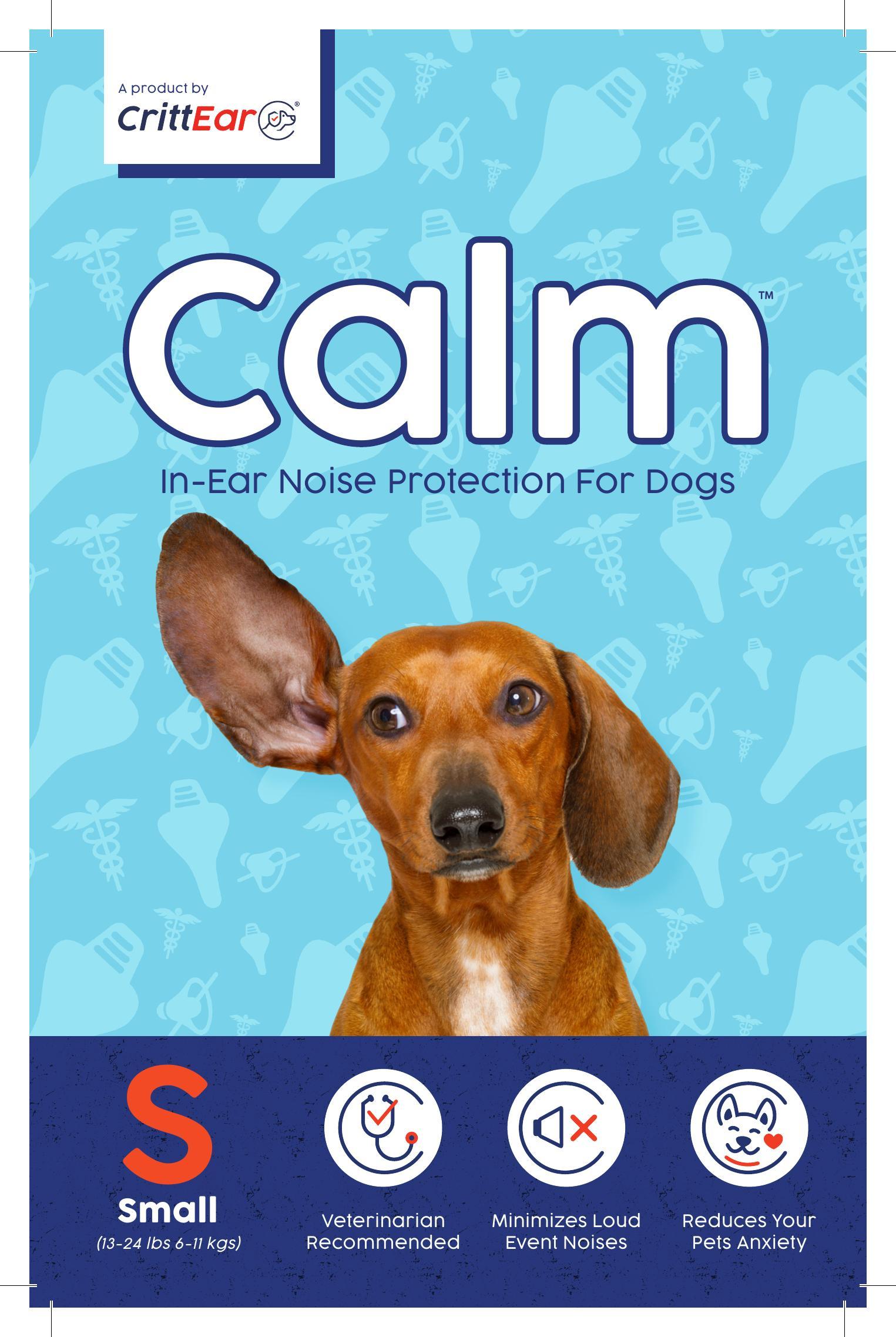 CrittEar Calm In-Ear Noise Protection for Dogs, X-Small
