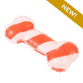 Original Territory Candy Cane Rubber Squeaker Bone Dog Toy – 7"