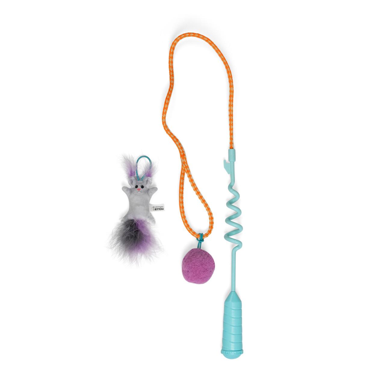 Catstages Cat-apult Spring Wand Teaser Cat Toy, One-Size
