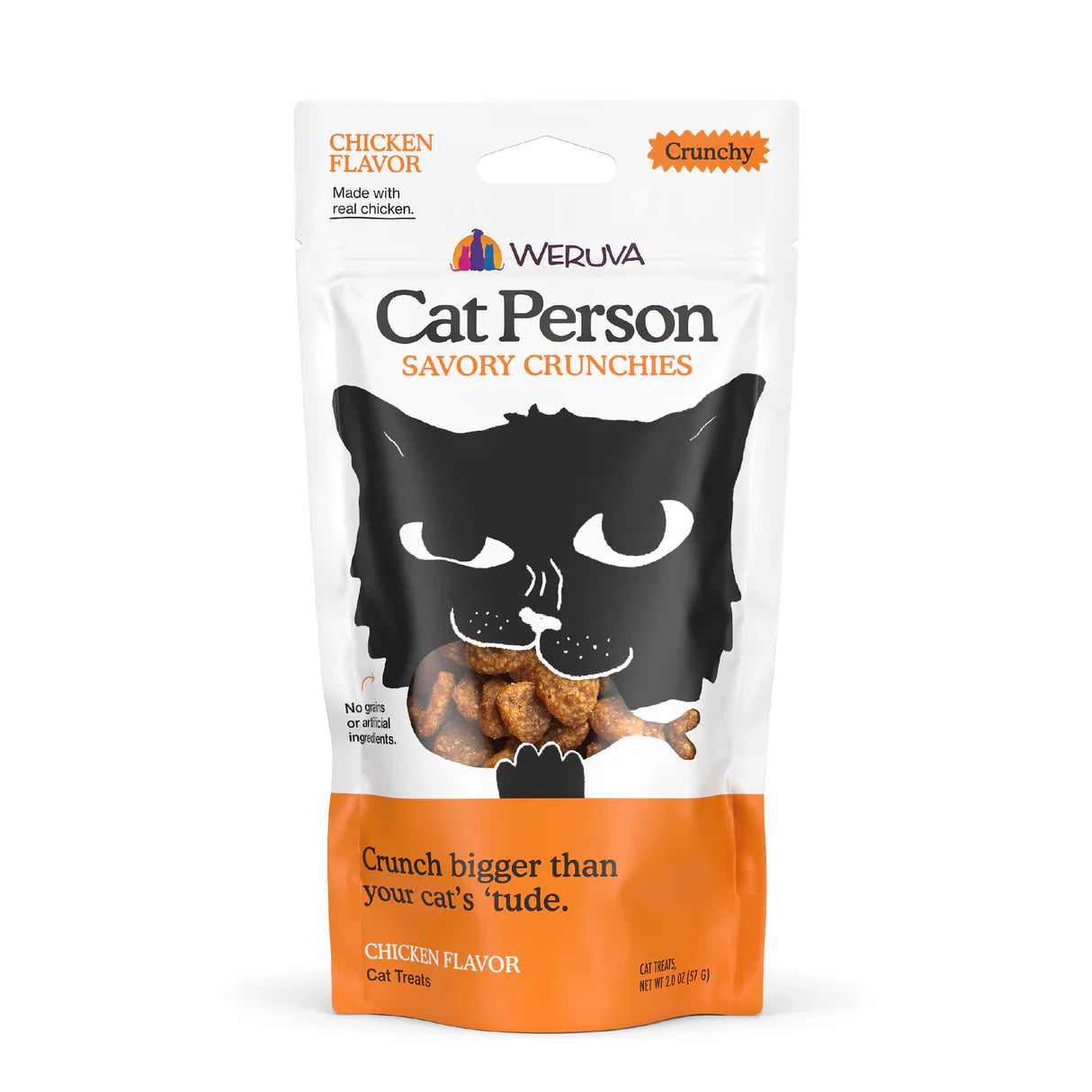 Weruva Cat Person Savory Crunchies Treats - 2oz