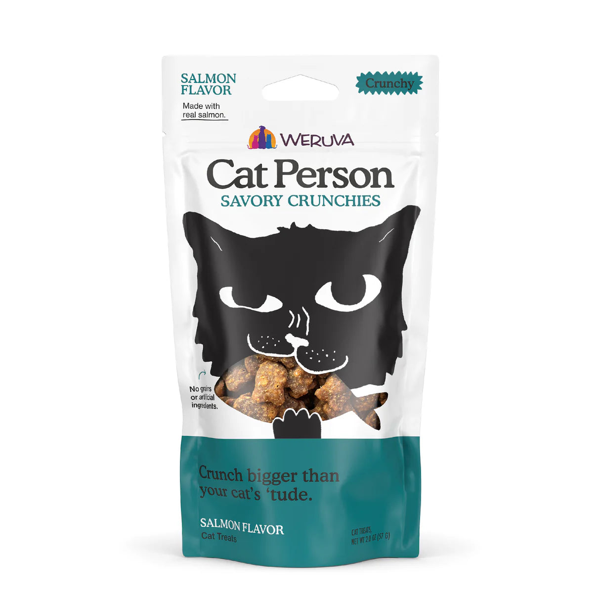 Weruva Cat Person Savory Crunchies Treats - 2oz
