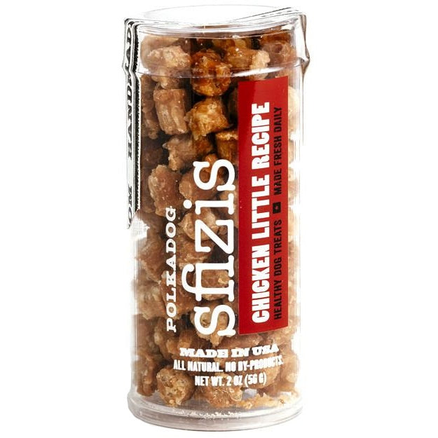 Polkadog Chicken Little Training Bits Dog Treats, Sfizis 2-oz