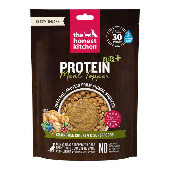 The Honest Kitchen Protein Plus Grain Free Chicken Superfoods Topper 12 oz