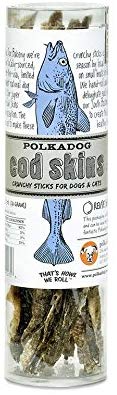 Polkadog Cod Skins Dog & Cat Treats, 2.5-oz