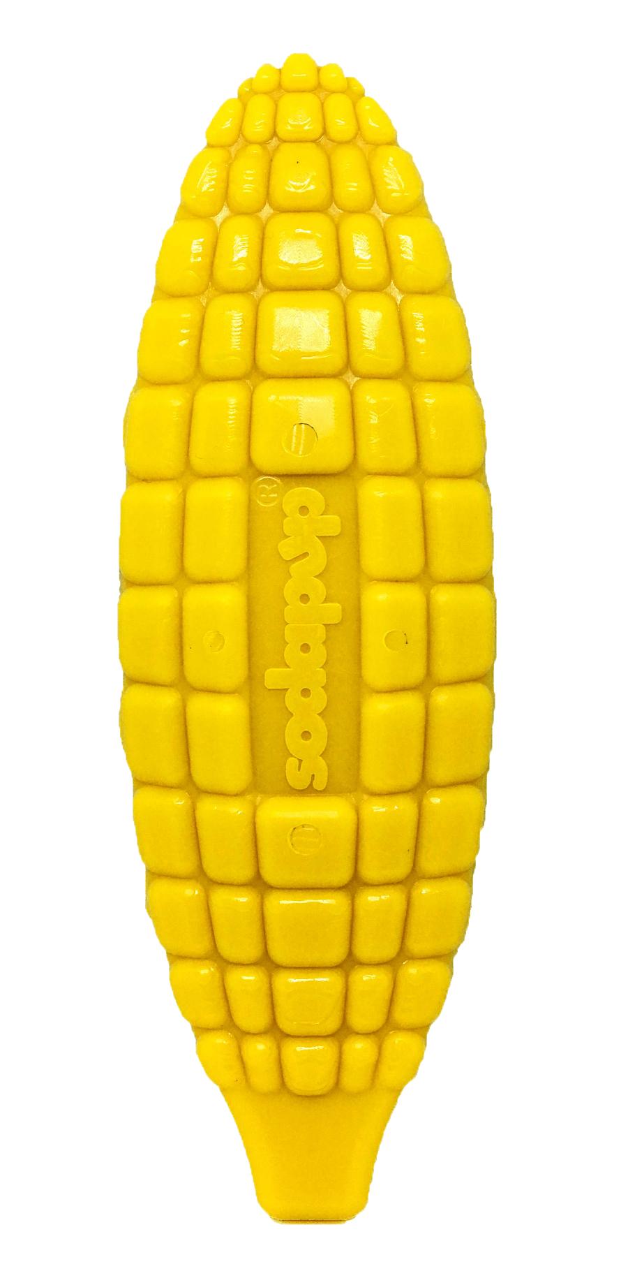 SodaPup Corn on the Cob Nylon Dog Toy, Yellow