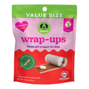 Stashios Wrap-Ups Bacon Flavored Dog & Cat Treats, 2.1-oz