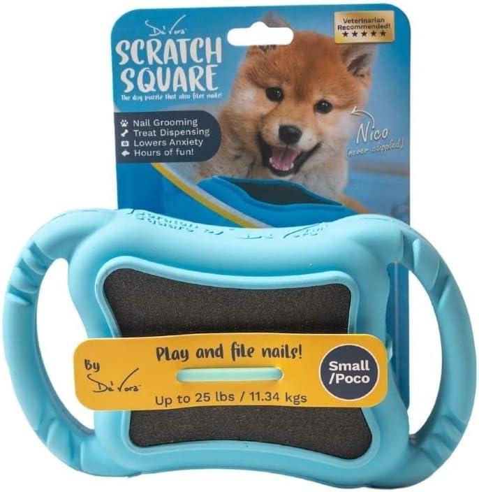 De' Vora Scratch Square Nail File Board Scratch Pad Treat Box for Pets