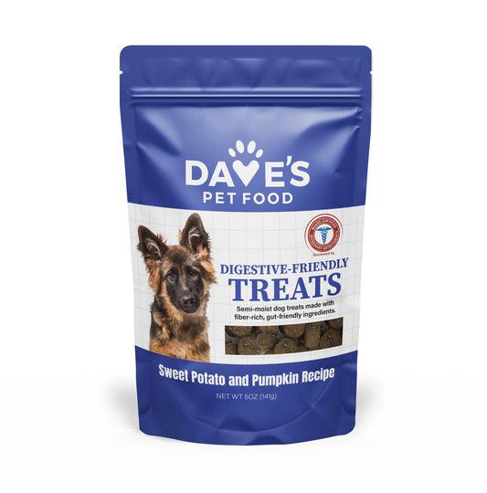 Dave's Pet Food Digestive-Friendly Sweet Potato & Pumpkin Dog Treats, 5-oz
