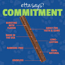 Etta Says! Flavor Fusion Dog Chew – Peanut Butter & Honey