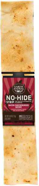Earth Animal No-Hide BBQ Bacon Cheeseburger Strips Dog Treats, 1-count