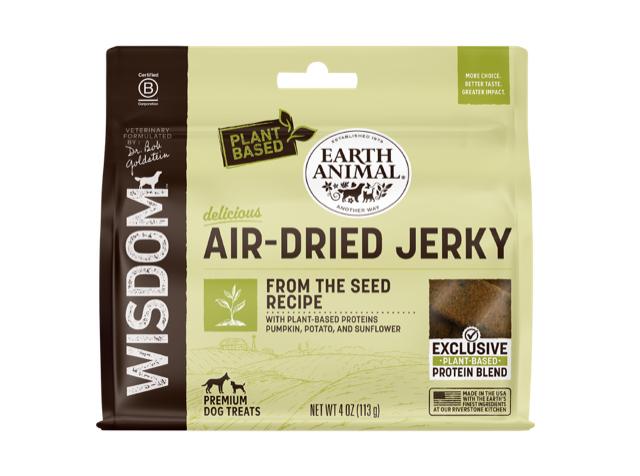 Earth Animal Wisdom Jerky From the Seed Air-Dried Dog Treats, 4-oz