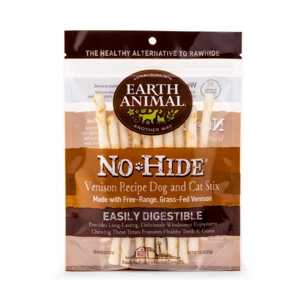 Earth Animal No-Hide Venison Stix Chew Dog Treat
