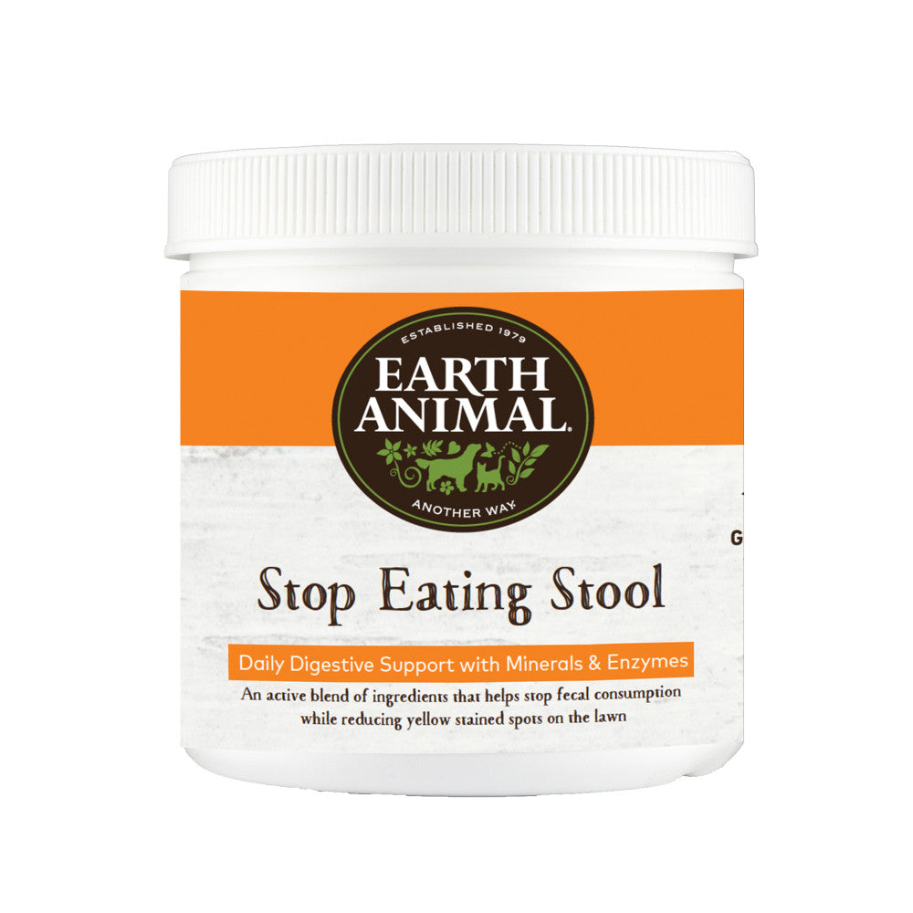 Earth Animal Stop Eating Stool Nutritional Supplement, 8-oz