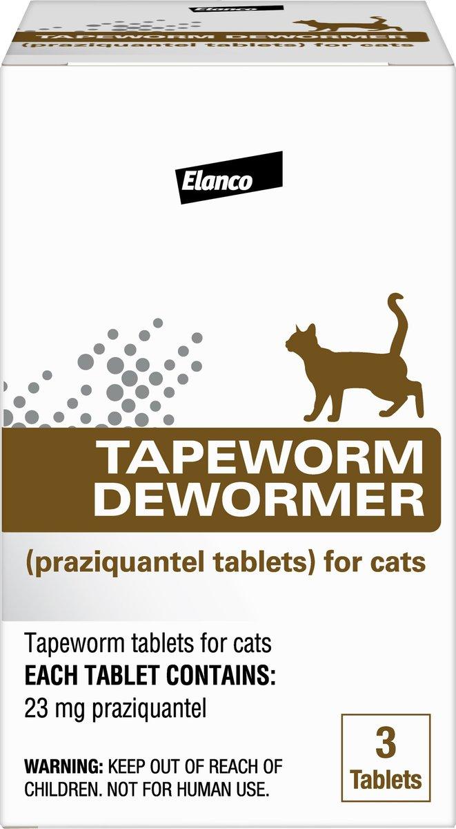 Elanco Tapeworm De-Wormer for Cats, 3-count