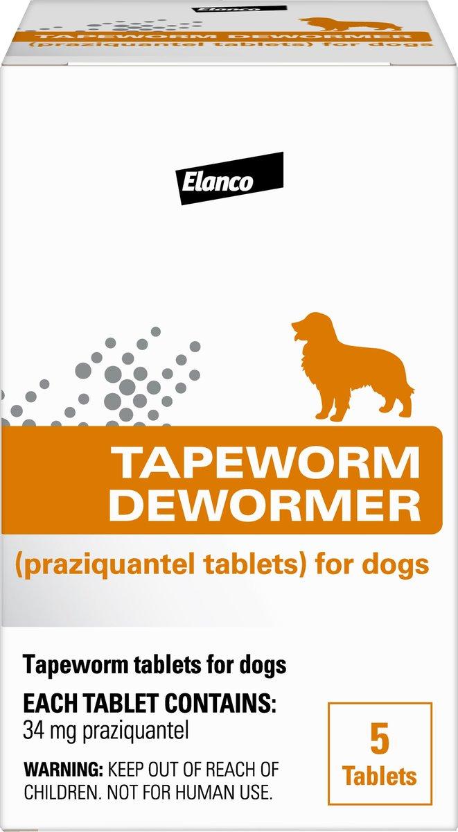 Elanco Tapeworm De-Wormer for Dogs, 5-count