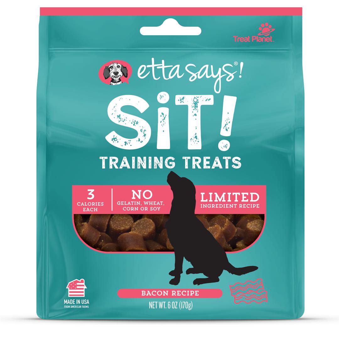 Etta Says! SiT! Bacon Dog Training Treats, 6-oz