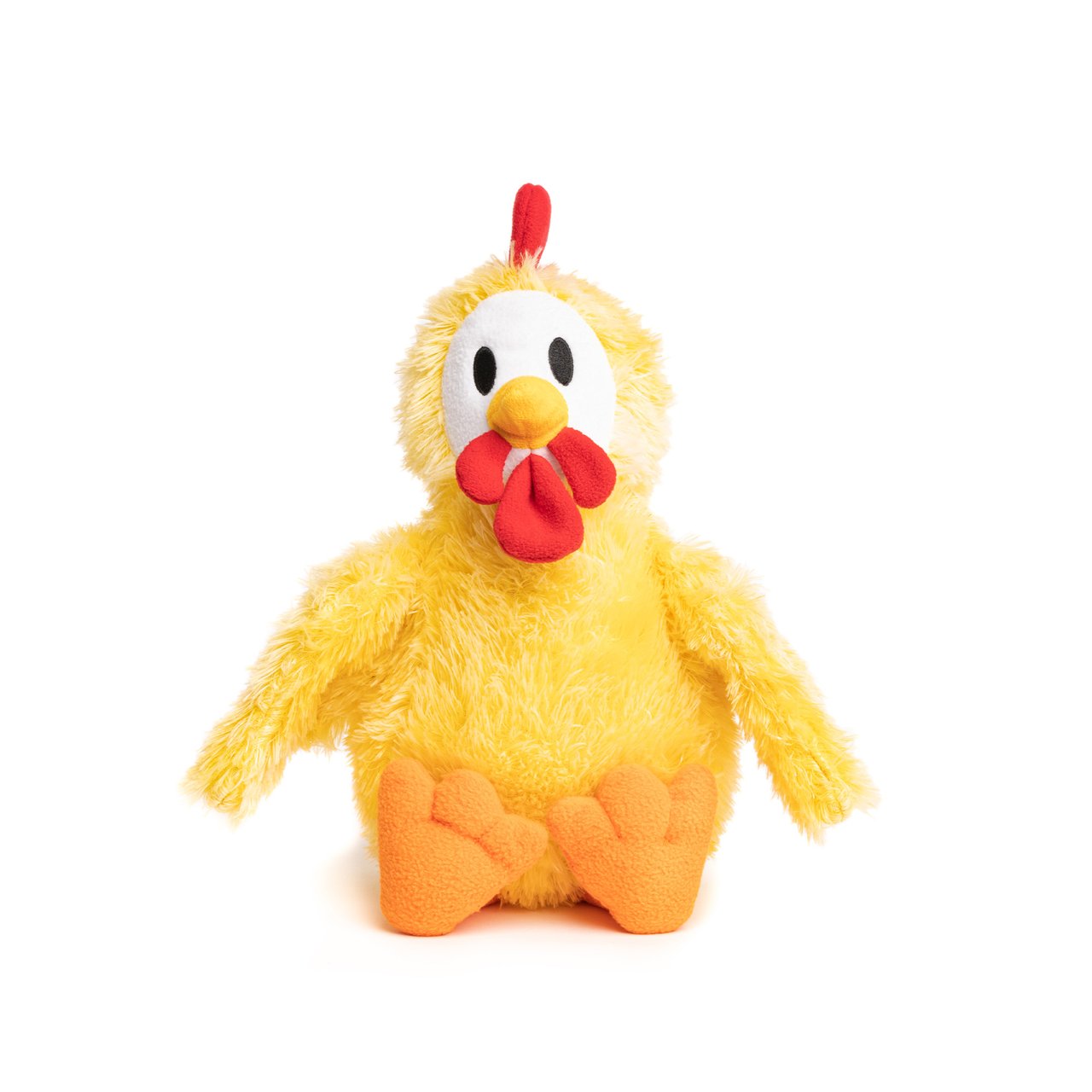 fabdog Fluffy Plush Dog Toy, Chicken