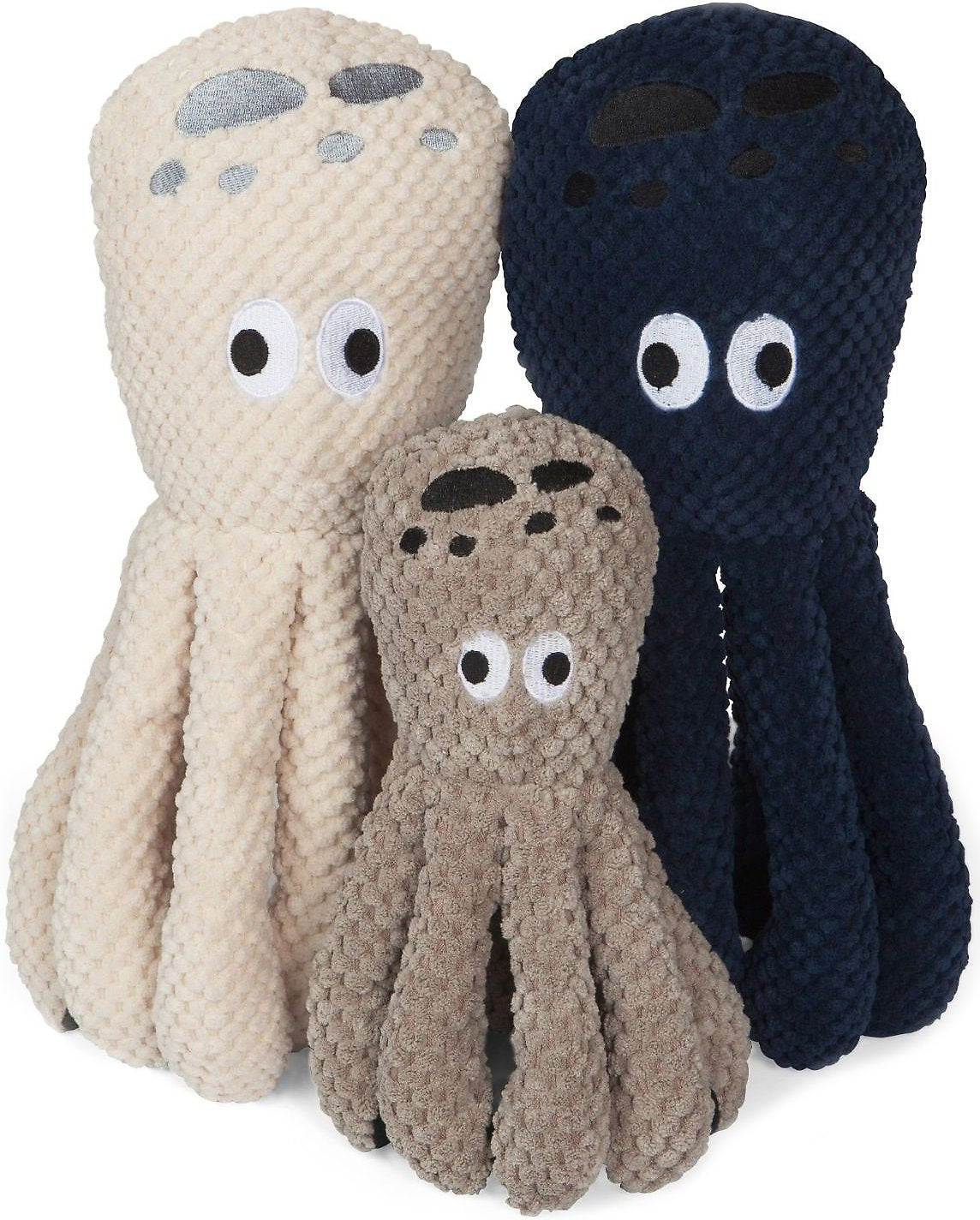 fabdog Floppy Plush Dog Toy, Octopus