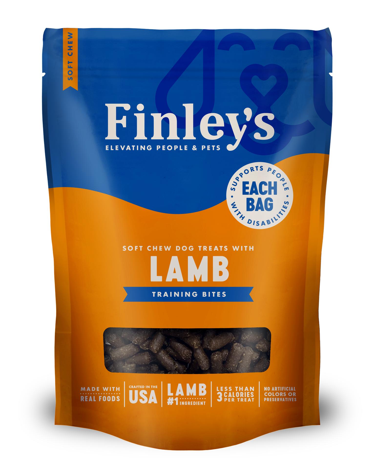Finley's Lamb Training Bites Soft Chew Dog Treats, 6-oz