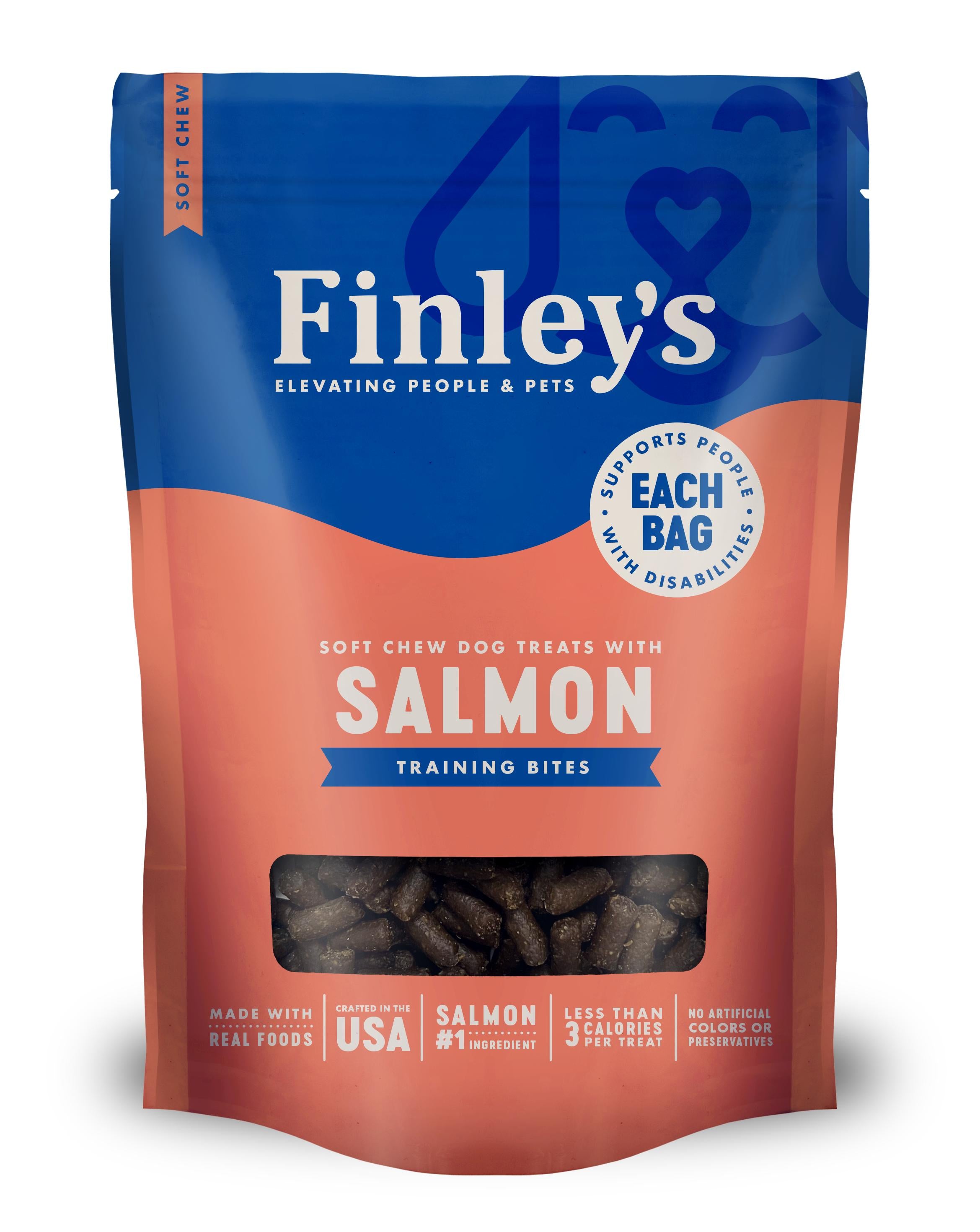 Finley's Salmon Training Bites Soft Chew Dog Treats, 6-oz