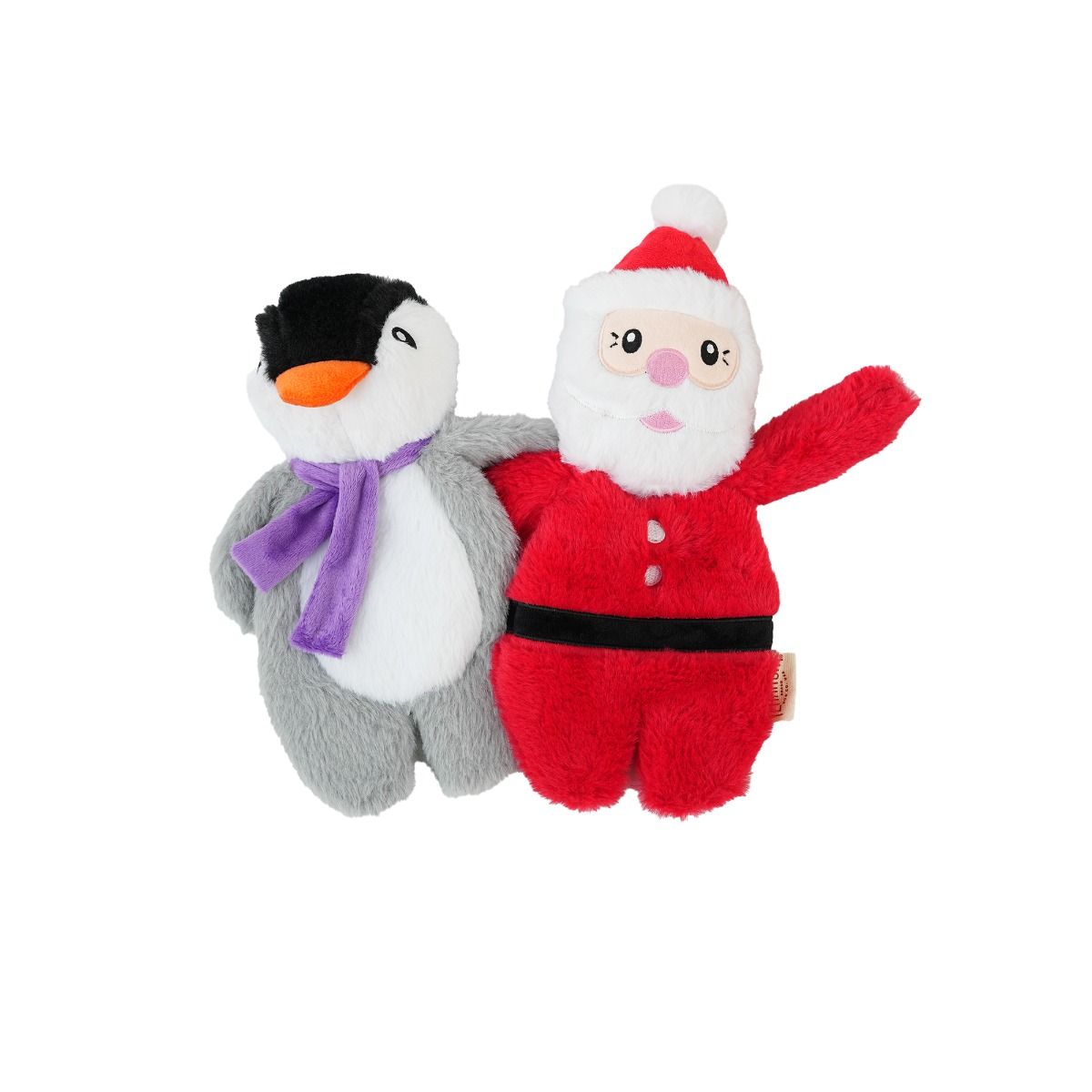 Original Territory Santa Flatso Squeaker Dog Toy – 12"
