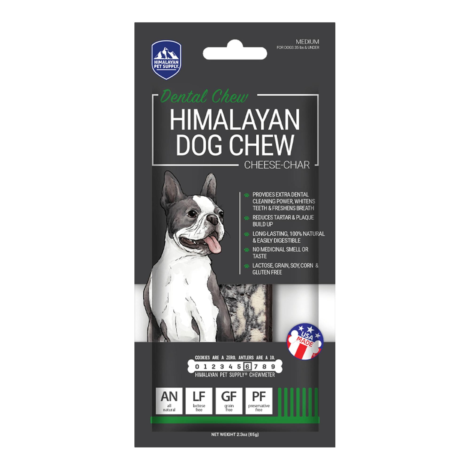 Himalayan Pet Supply Cheese-Char Dental Dog Treats