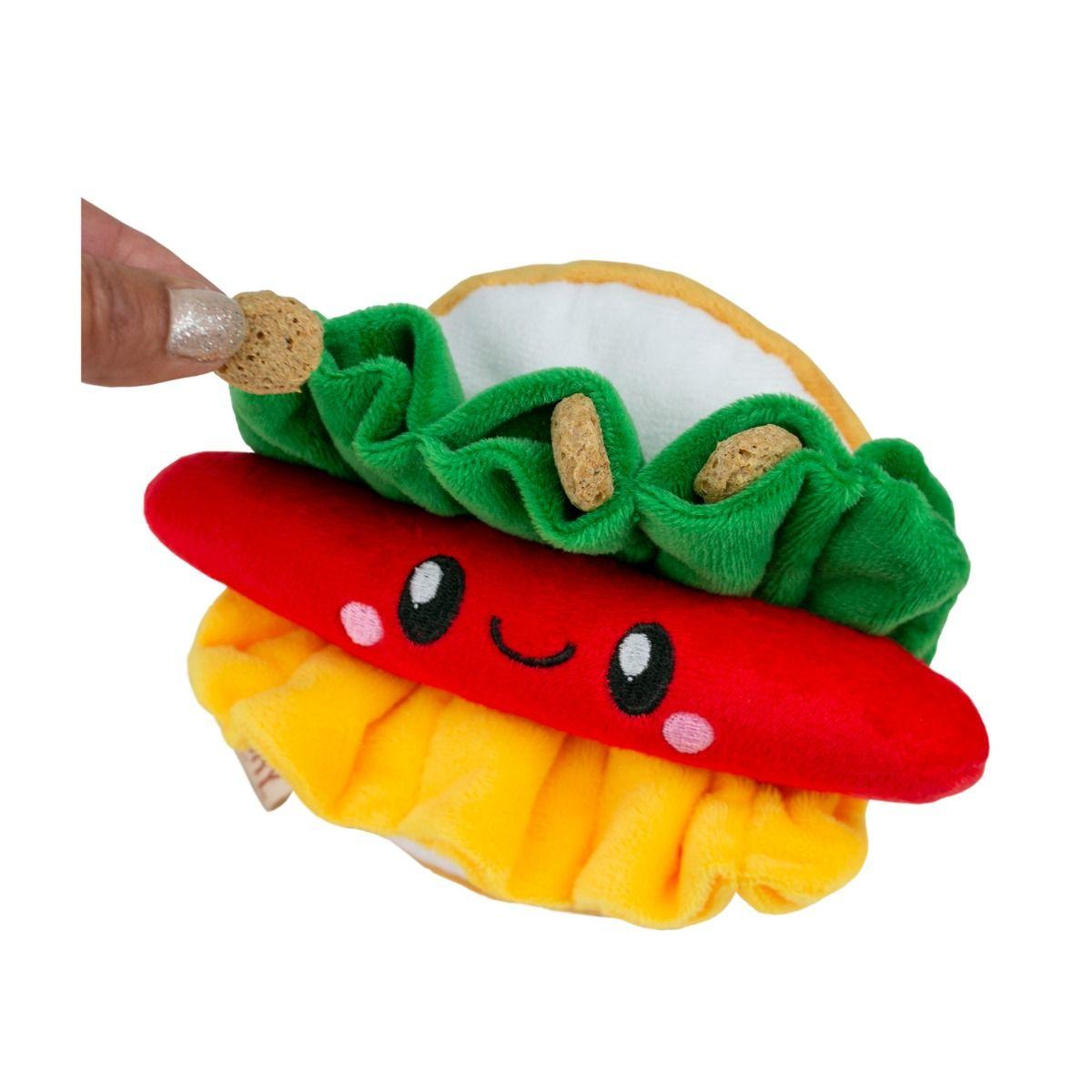 Original Territory Hot Dog Hide-and-Treat Dog Toy, 6-in