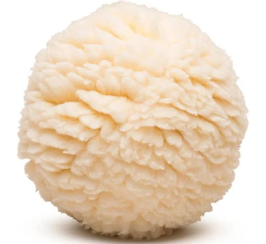 HuggleHounds HuggleFleece Ball Dog Toy, 4-in