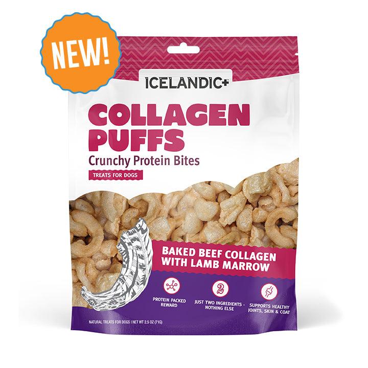 Icelandic+ Beef Collagen Puffs with Marrow Dog Treats, 2.5-oz