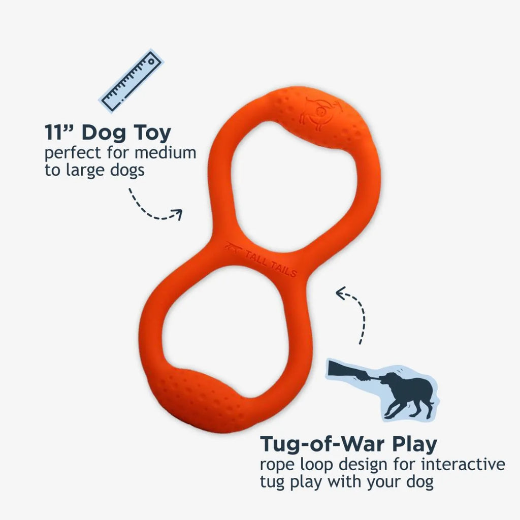 Tall Tails GOAT Natural Rubber Tug Dog Toy