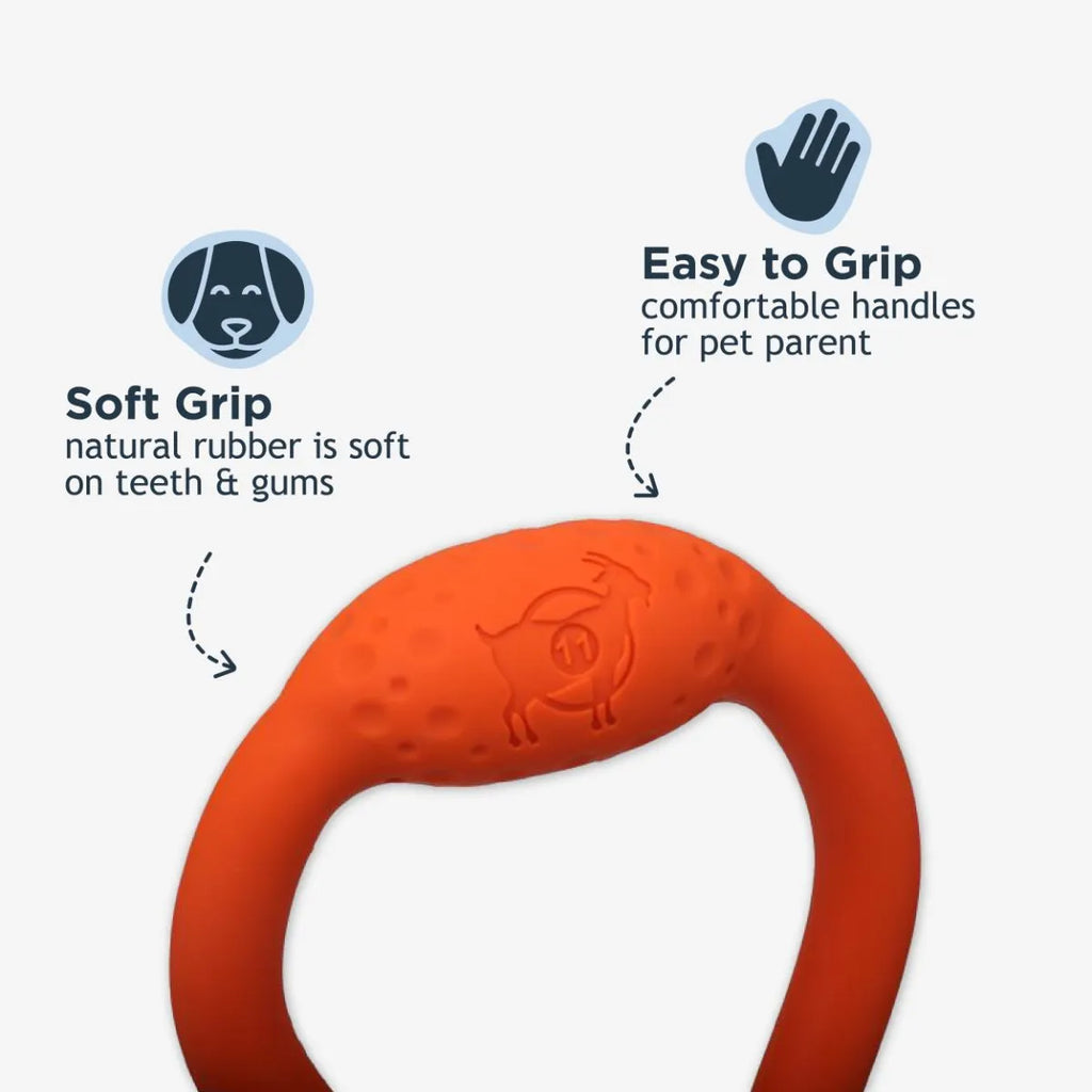 Tall Tails GOAT Natural Rubber Tug Dog Toy