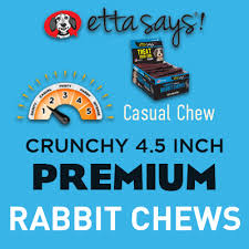 Etta Says! 4.5" Crunchy Rabbit Chew Sticks