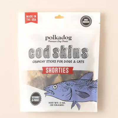 Polkadog Cod Skins Shorties Dog & Cat Treats