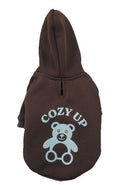 Hip Doggie Barker's Bowtique Ivory Ella Cozy-Up Dog Hoodie,