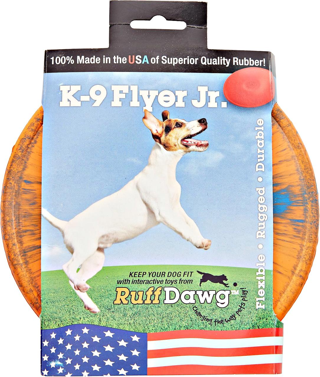 RuffDawg K9 Flyer Jr. Disc Dog Toy, Color Varies, 6.5-in