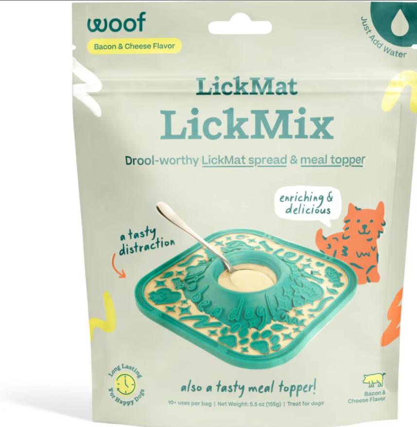 Woof LickMix Bacon & Cheese Dog Treats, 5.5-oz