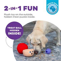 Outward Hound Nina Ottosson Snack Palz Mushroom – Interactive Plush Dog Puzzle Toy