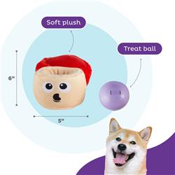 Outward Hound Nina Ottosson Snack Palz Mushroom – Interactive Plush Dog Puzzle Toy