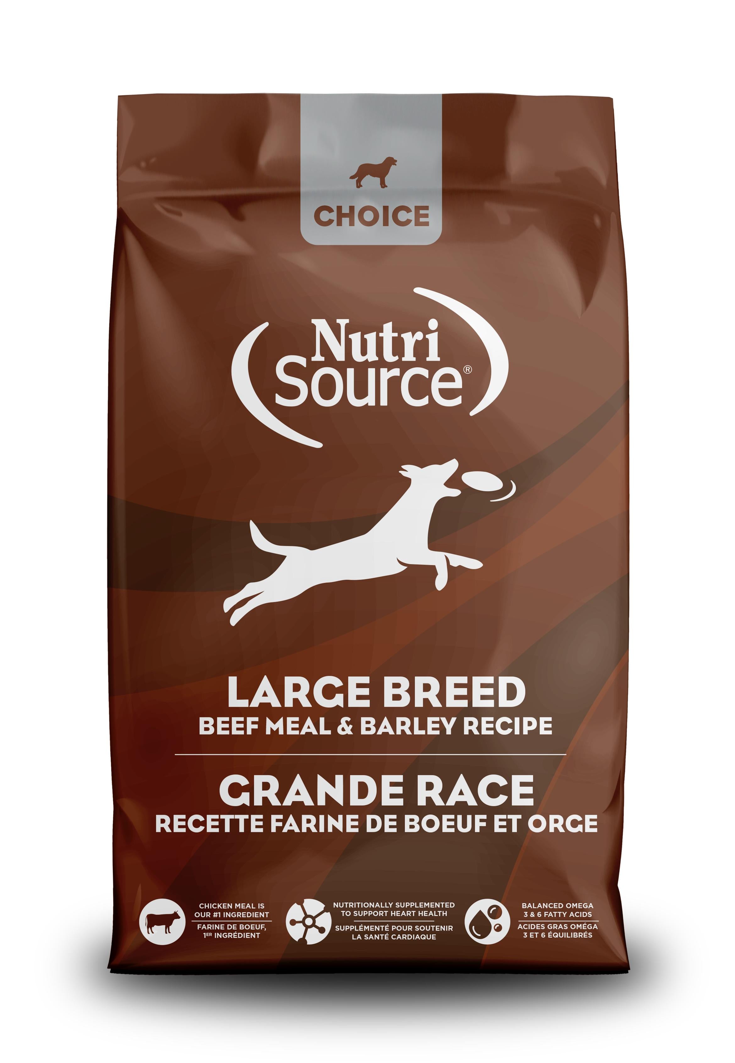 NutriSource Choice Beef Large Breed Adult Dry Dog Food