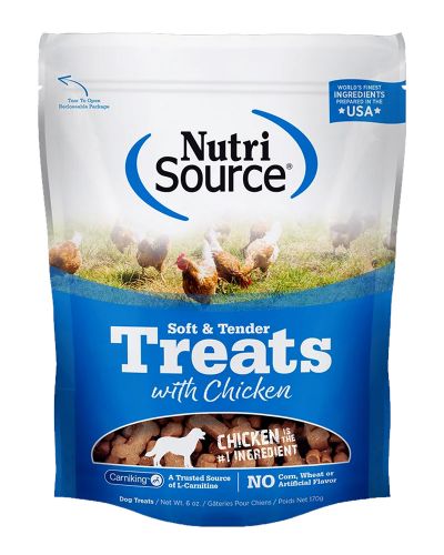 NutriSource Soft and Tender Chicken Dog Treats, 6-oz
