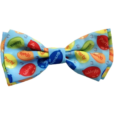 Huxley & Kent Pet Bow Tie, Party Time Blue
